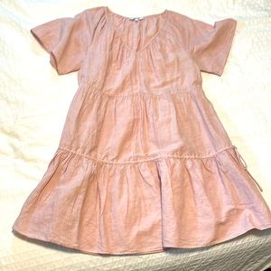 Madewell Blush Tiered Dress